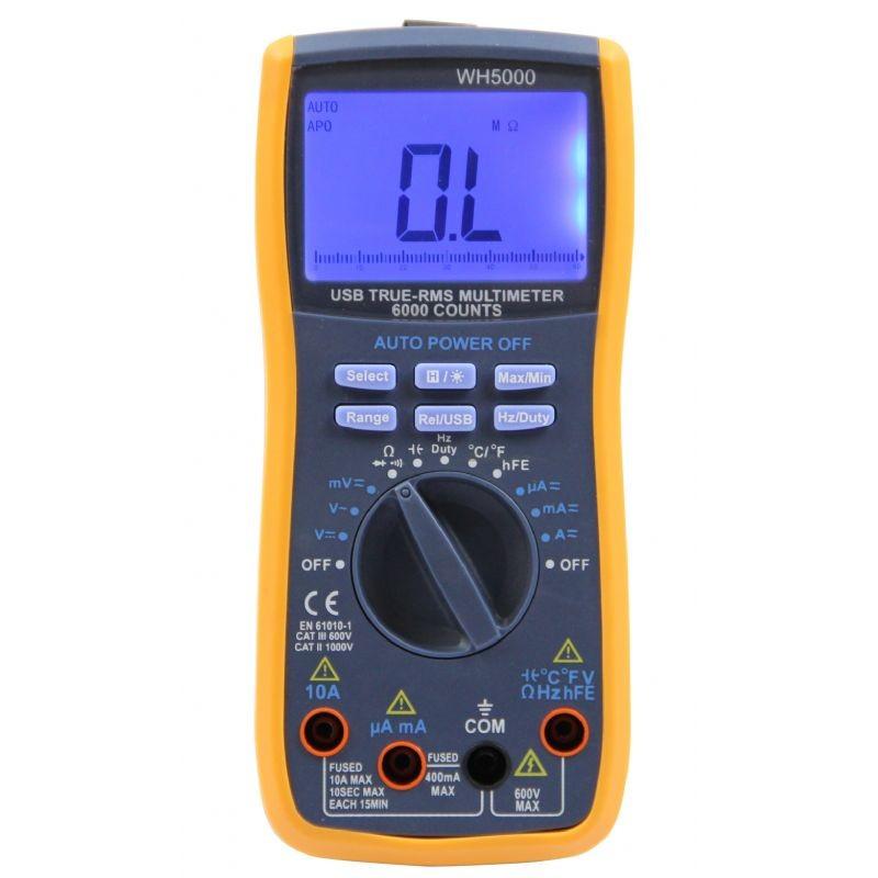 15701-19-121000-wh5000-af2050 اهمتر دیجیتال قابلیت اتصال به کامپیوتر WH5000