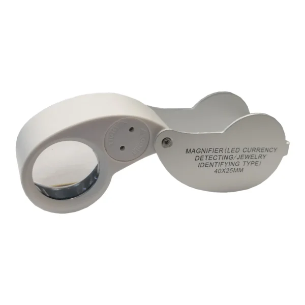 ذره بین تاشو سفید با چراغ MG21016 40X UV