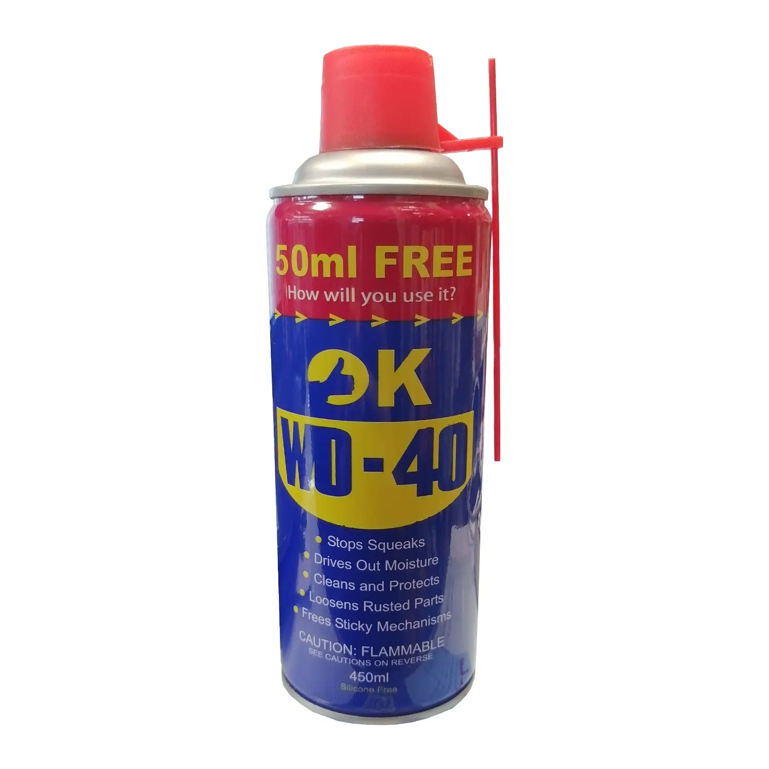 78090-251122-115500-sae2-c39de9 اسپری زنگبر و روان کننده 450 میل ویژه قرمز WD40 OK